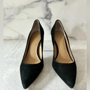 Ann Taylor Black Suede Heels size 10